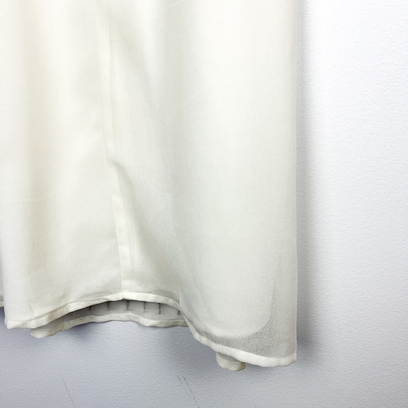 Sloane & Sadie Sleeveless White Beaded Blouse - Picture 10 of 10